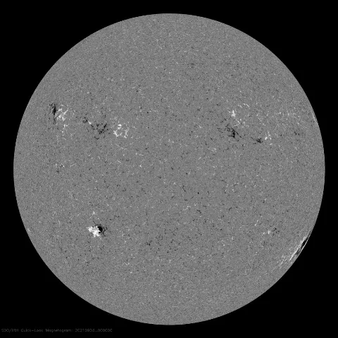 Image of Sun's magnetic field