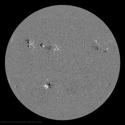 Image of Sun's magnetic field