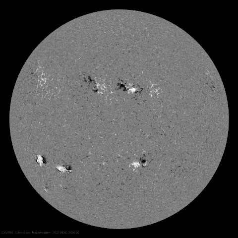 Image of Sun's magnetic field