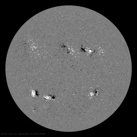 Image of Sun's magnetic field