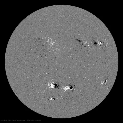 Image of Sun's magnetic field