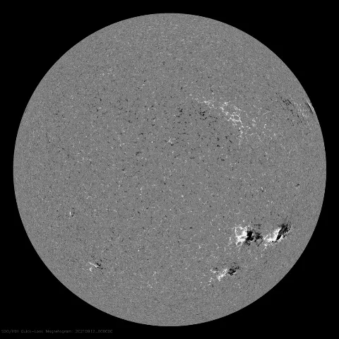 Image of Sun's magnetic field