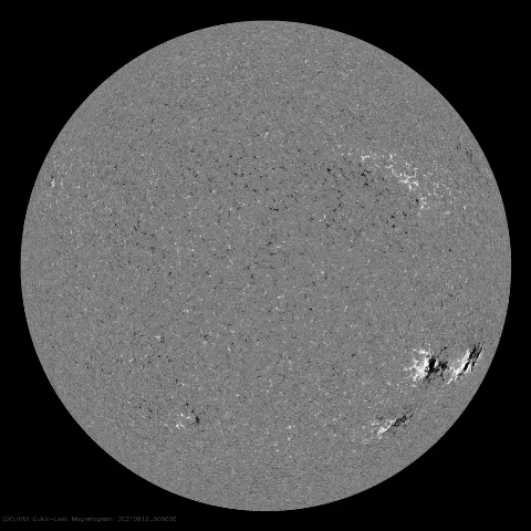 Image of Sun's magnetic field