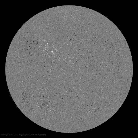 Image of Sun's magnetic field