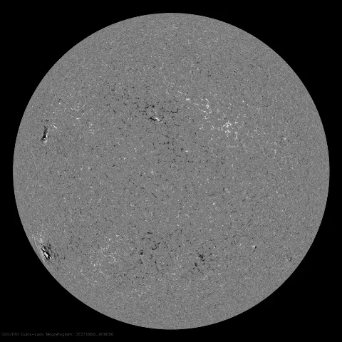 Image of Sun's magnetic field