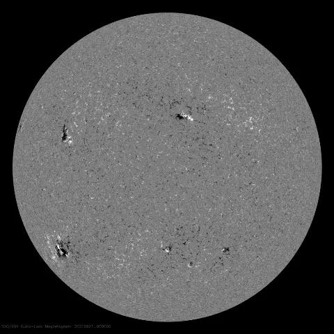 Image of Sun's magnetic field