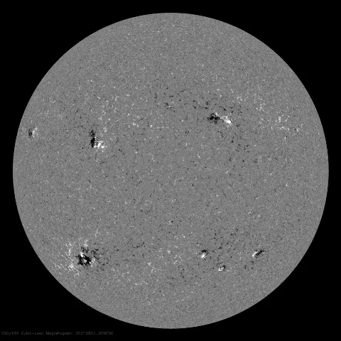 Image of Sun's magnetic field