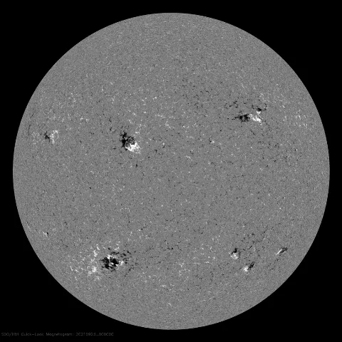 Image of Sun's magnetic field