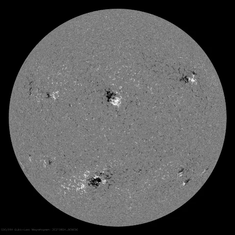 Image of Sun's magnetic field