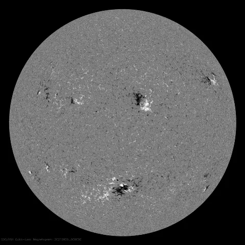 Image of Sun's magnetic field