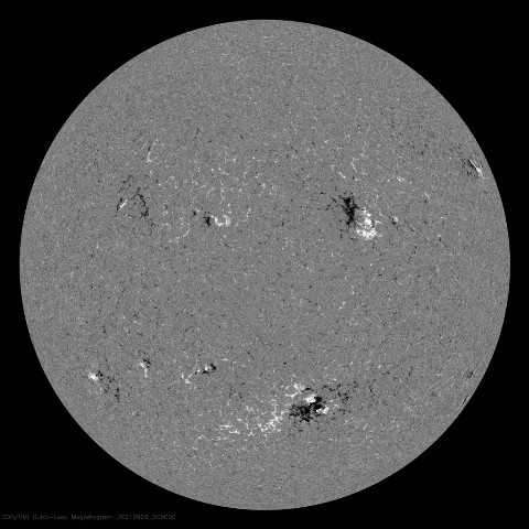 Image of Sun's magnetic field