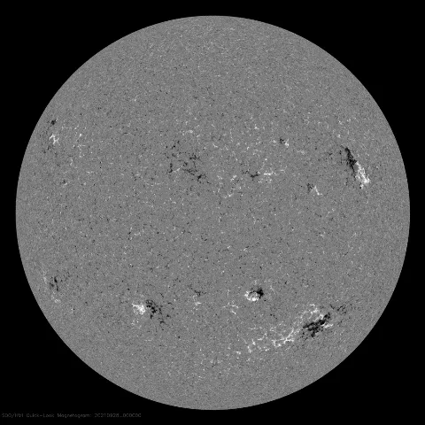 Image of Sun's magnetic field