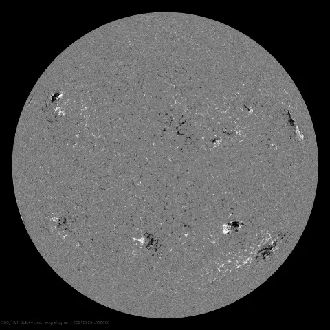 Image of Sun's magnetic field