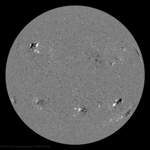 Image of Sun's magnetic field