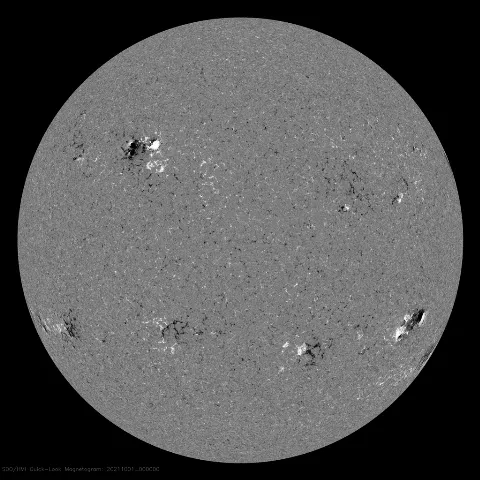 Image of Sun's magnetic field