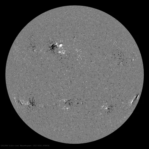 Image of Sun's magnetic field