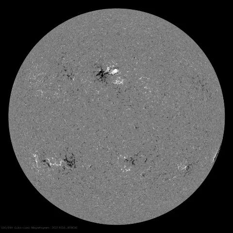 Image of Sun's magnetic field