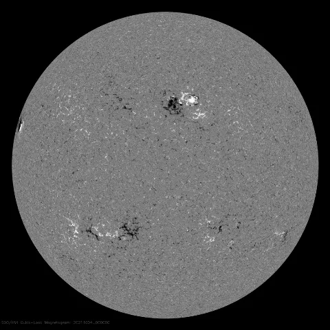 Image of Sun's magnetic field