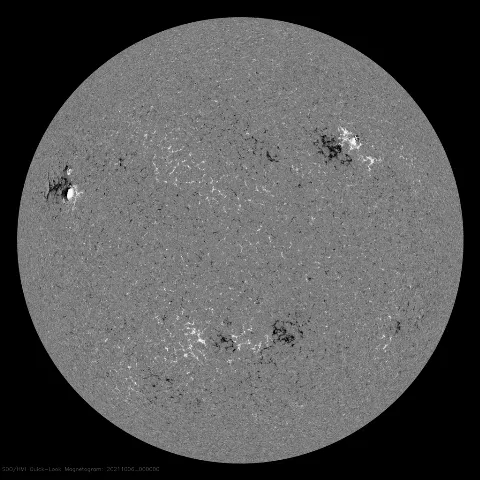 Image of Sun's magnetic field