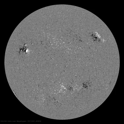 Image of Sun's magnetic field