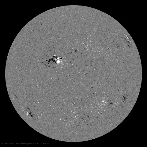 Image of Sun's magnetic field