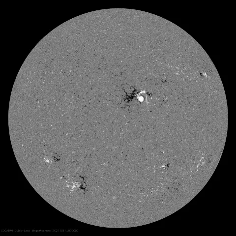 Image of Sun's magnetic field