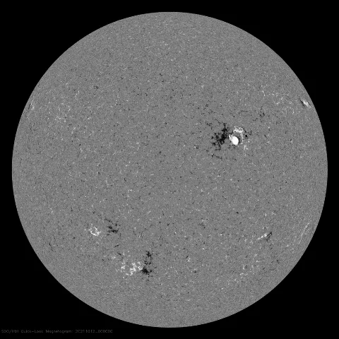 Image of Sun's magnetic field