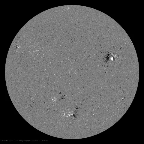 Image of Sun's magnetic field