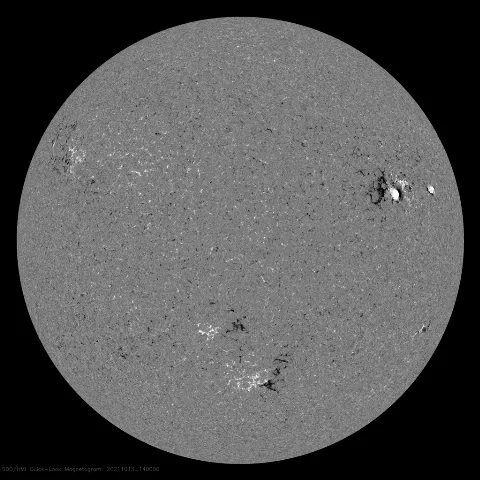 Image of Sun's magnetic field