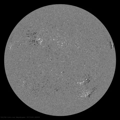 Image of Sun's magnetic field