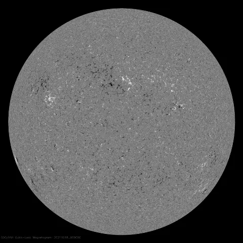 Image of Sun's magnetic field