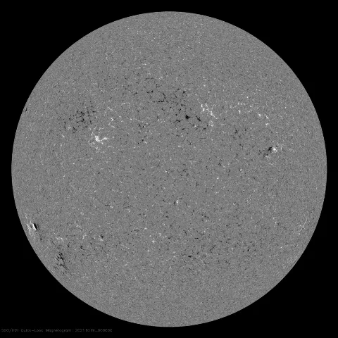 Image of Sun's magnetic field