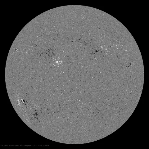 Image of Sun's magnetic field