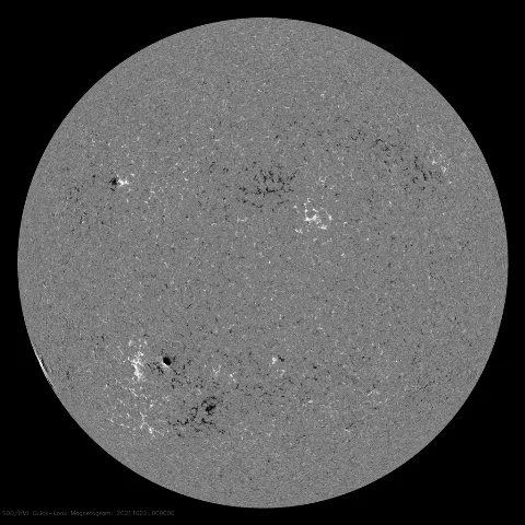 Image of Sun's magnetic field