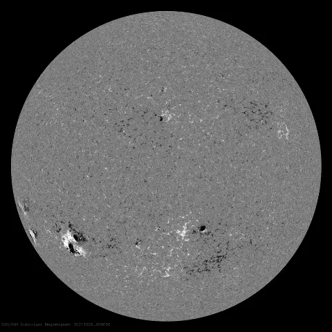 Image of Sun's magnetic field