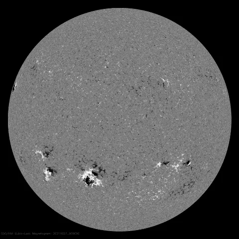 Image of Sun's magnetic field