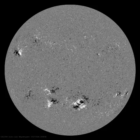 Image of Sun's magnetic field