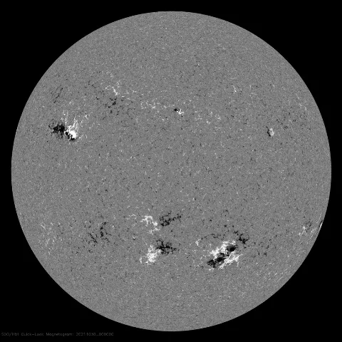 Image of Sun's magnetic field