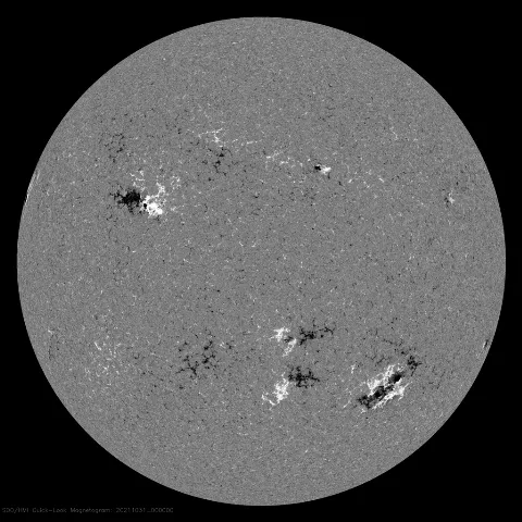 Image of Sun's magnetic field