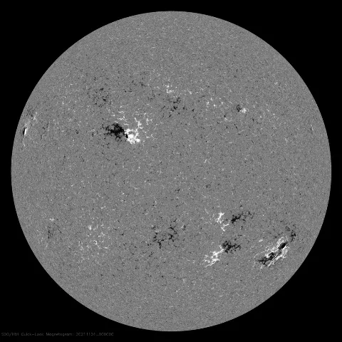 Image of Sun's magnetic field