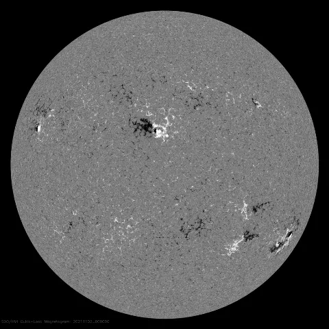 Image of Sun's magnetic field