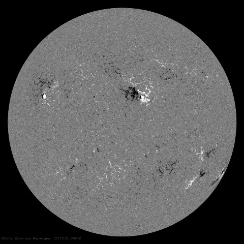 Image of Sun's magnetic field