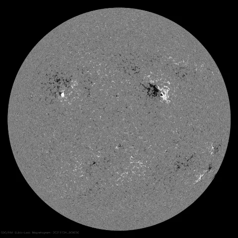 Image of Sun's magnetic field