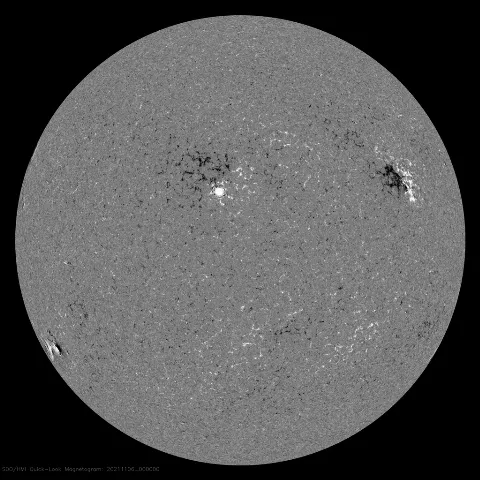 Image of Sun's magnetic field