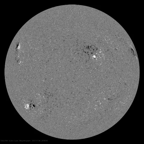 Image of Sun's magnetic field