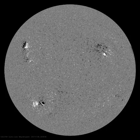 Image of Sun's magnetic field