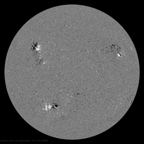 Image of Sun's magnetic field