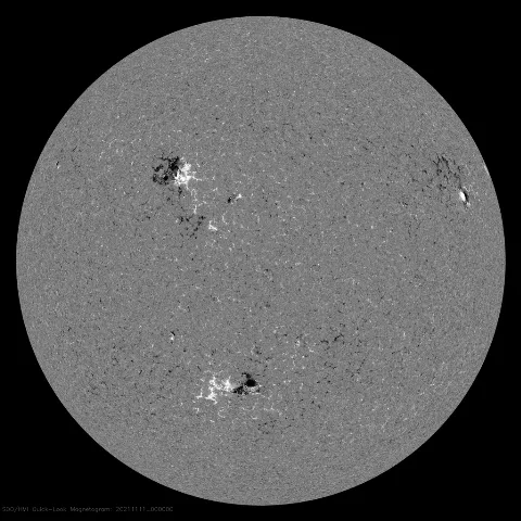 Image of Sun's magnetic field