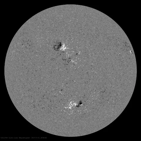 Image of Sun's magnetic field