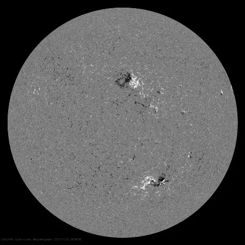 Image of Sun's magnetic field